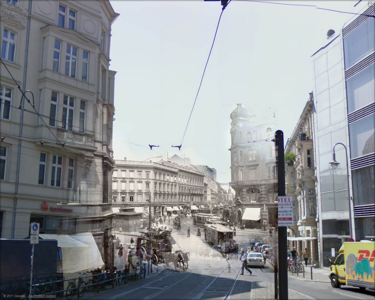 Refotografie - Hackescher Markt 1900/2008