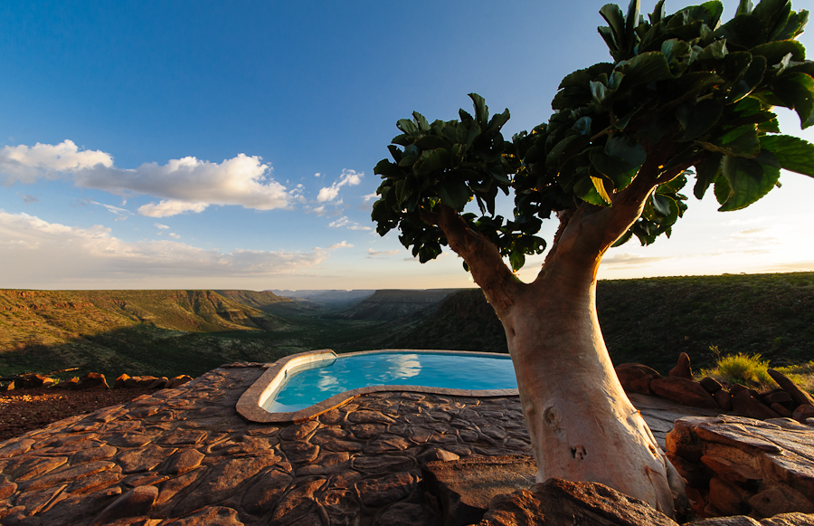 Refreshment in der Grootberg Lodge