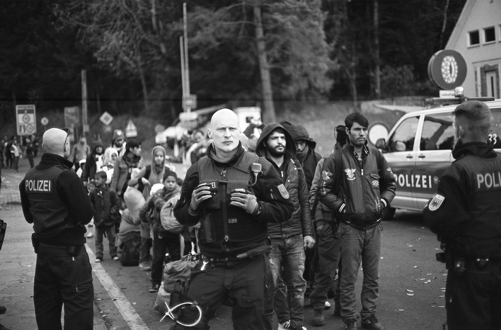 Refugees, german border, 11.2015