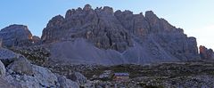 Refugio Lavaredo und Passportenkofel und die Sonne...