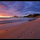 Refvik Strand an einem Sommerabend