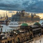 Regal Princess auf dem Weg ins Dock