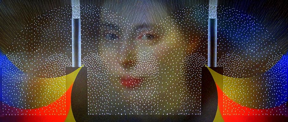 Regard d'une femme d'autrefois sur une peinture actuelle