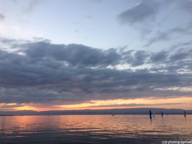 Régate au coucher de soleil - Maxilly sur Léman