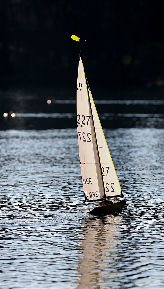 Regatta auf dem Hangeweiher bei Aachen