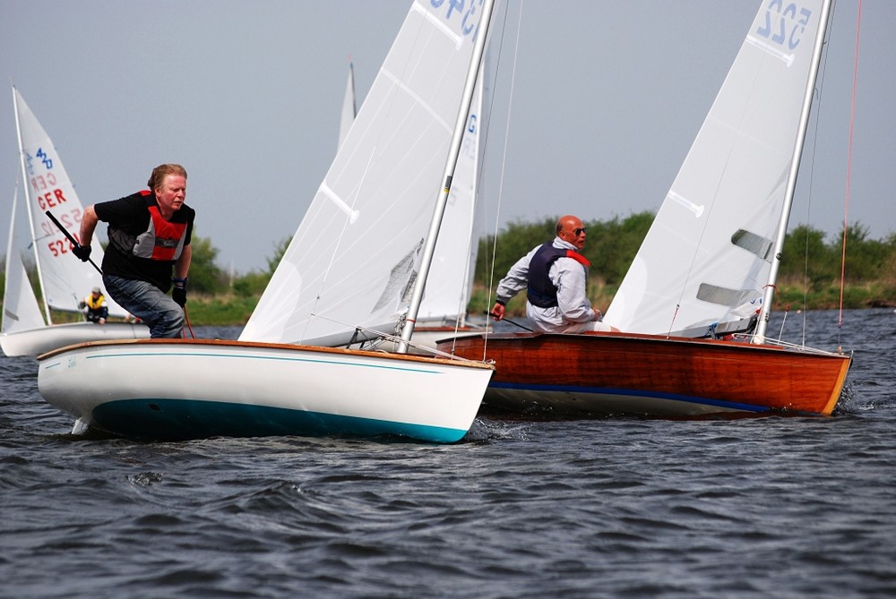 Regatta auf dem Hegemannsee, zwei Veteranen