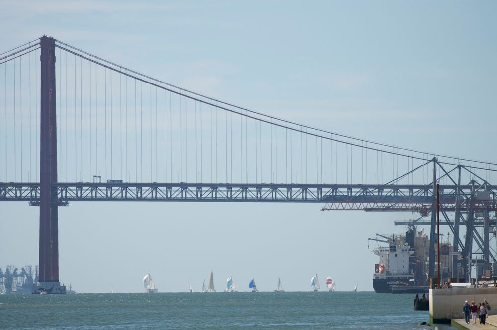 Regatta auf dem Tejo