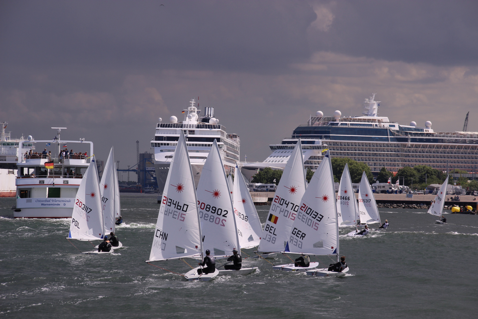 Regatta in Warnemünde