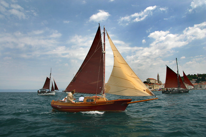 Regatta of old sailers in PIRAN Slovenia