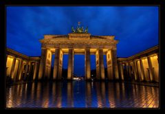 Regen am Brandenburger Tor