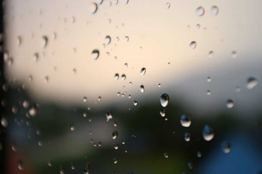 Regen am Fenster