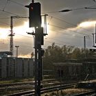 Regen am Hauptbahnhof.