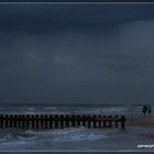 Regen am Strand von Wangerooge