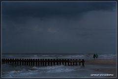 Regen am Strand von Wangerooge