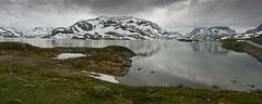 Regen auf dem Fjell