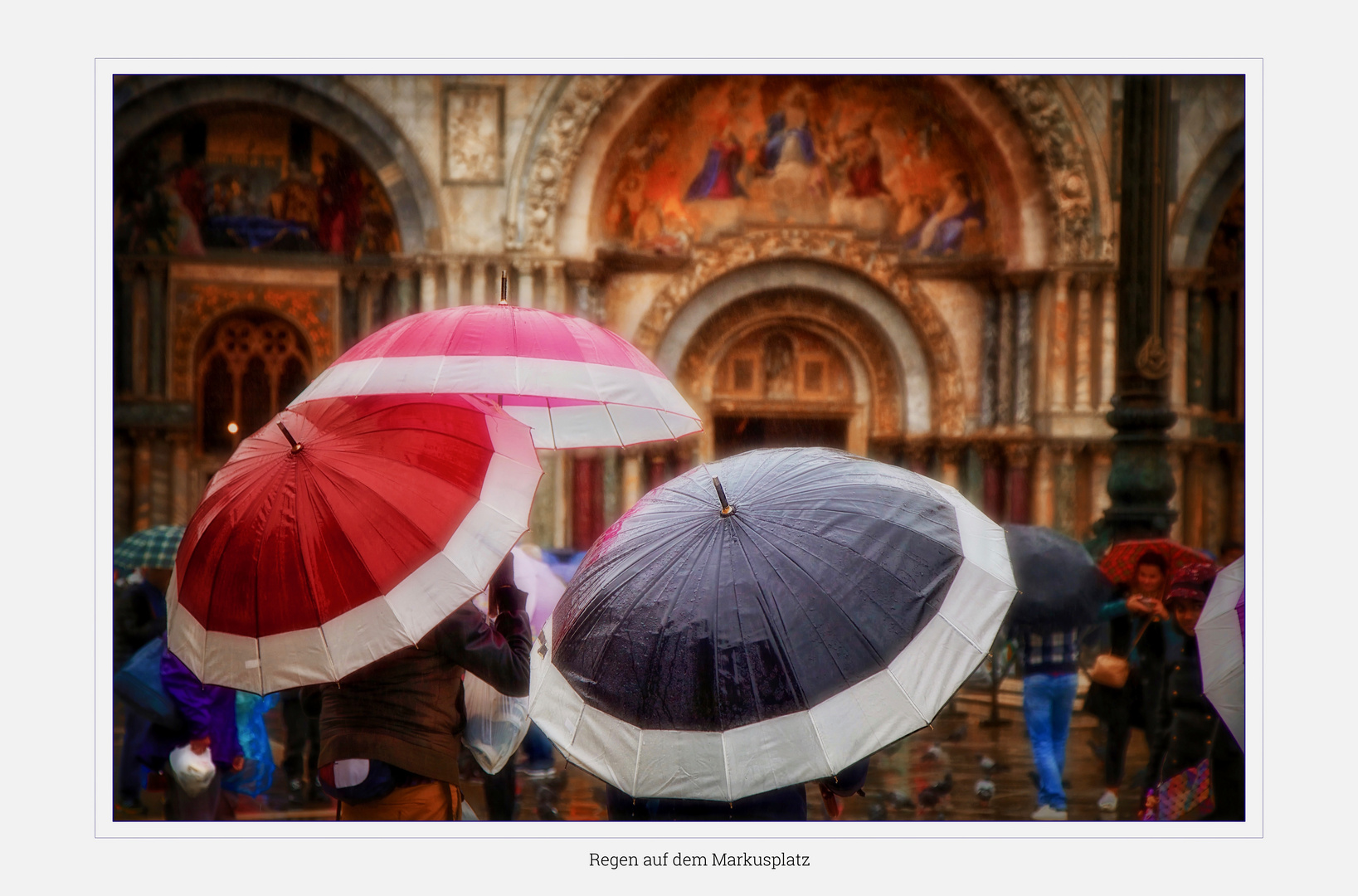 Regen auf dem Markusplatz 