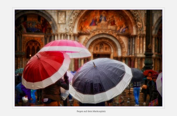 Regen auf dem Markusplatz 