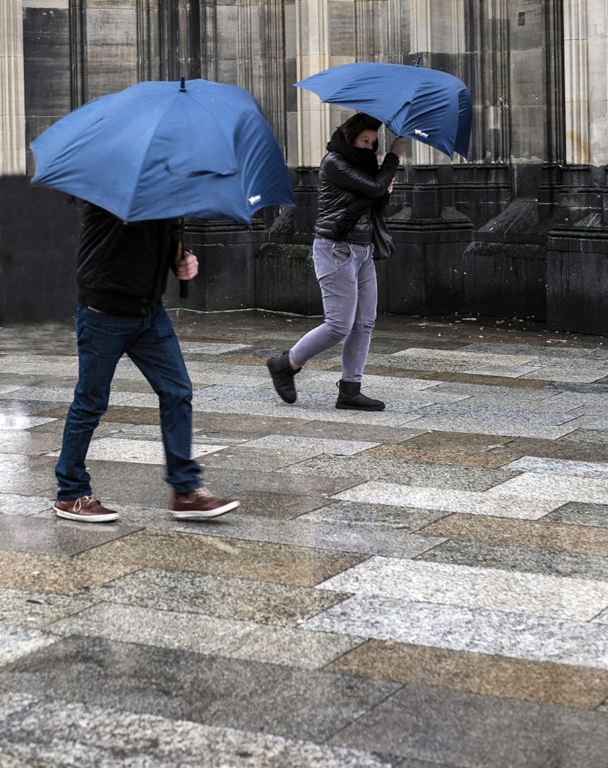 Regen auf der Domplatte