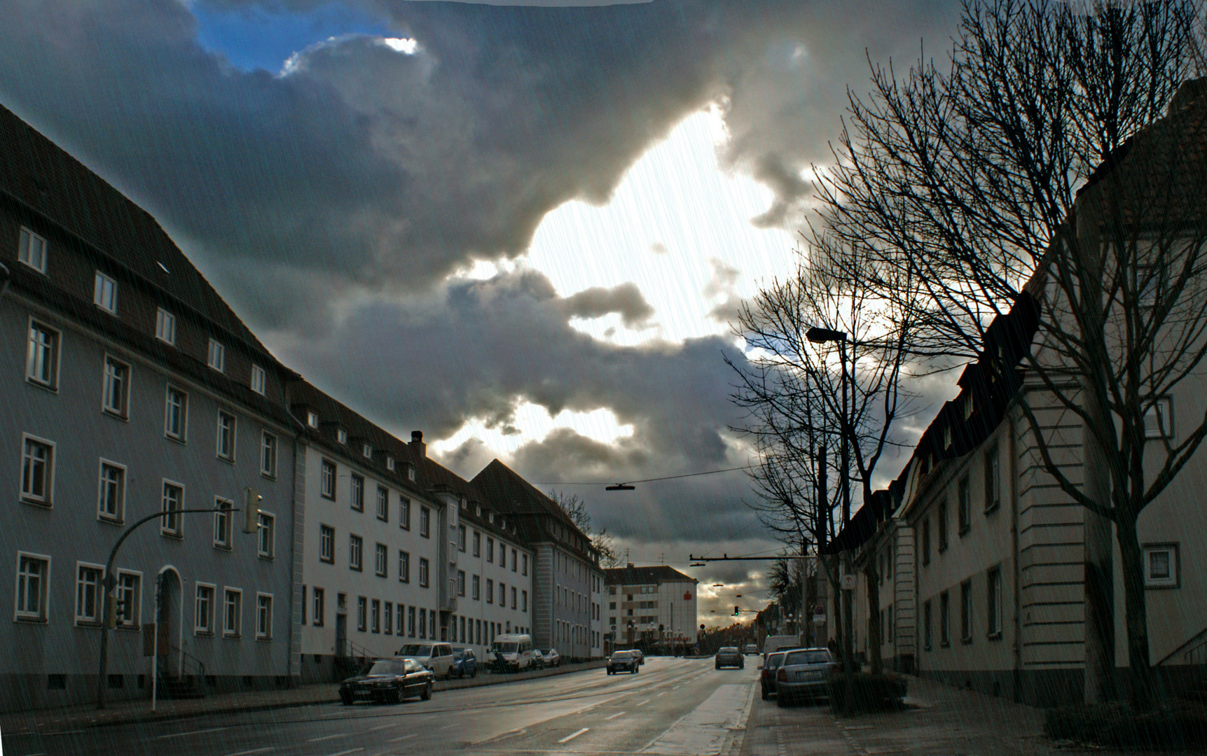 Regen auf der Möllerstraße