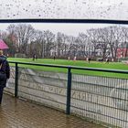 Regen beim Fußballspiel