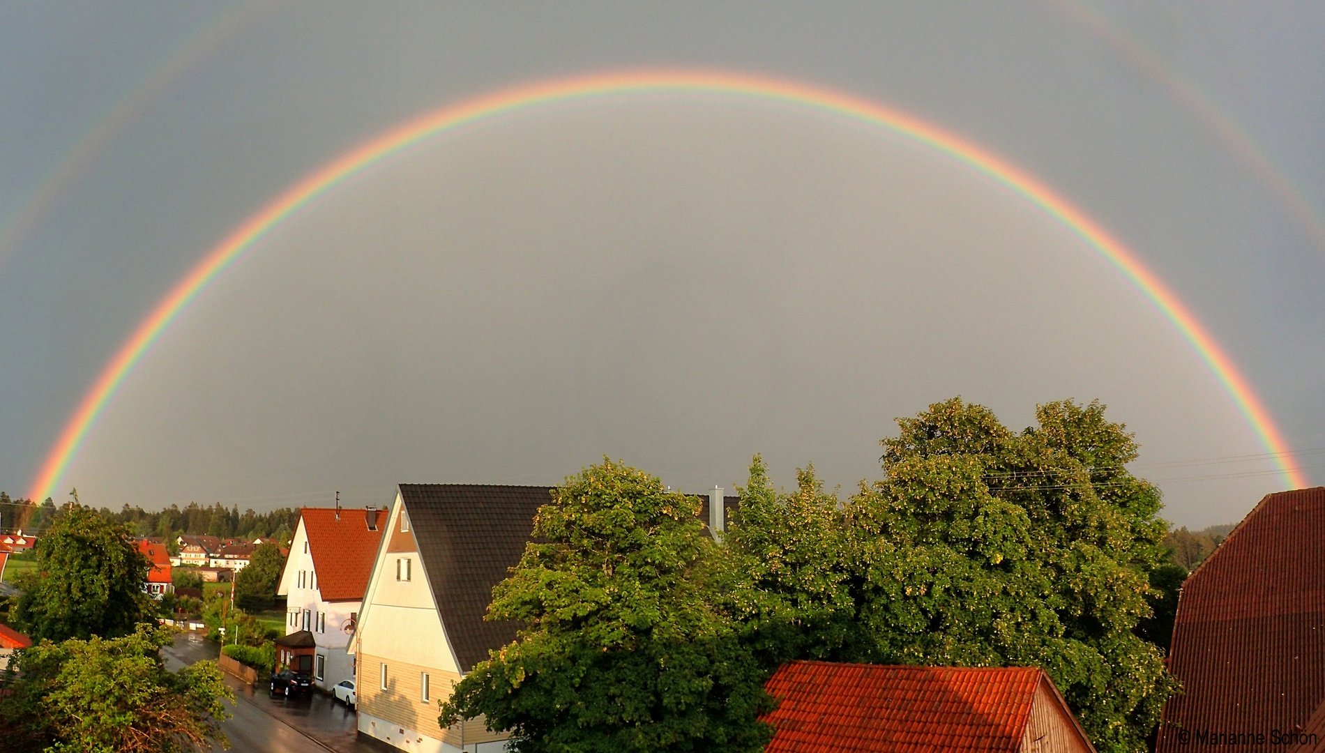 Regen- Gewitter- und dann kam der Regenbogen...