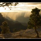 Regen im Grand Canyon