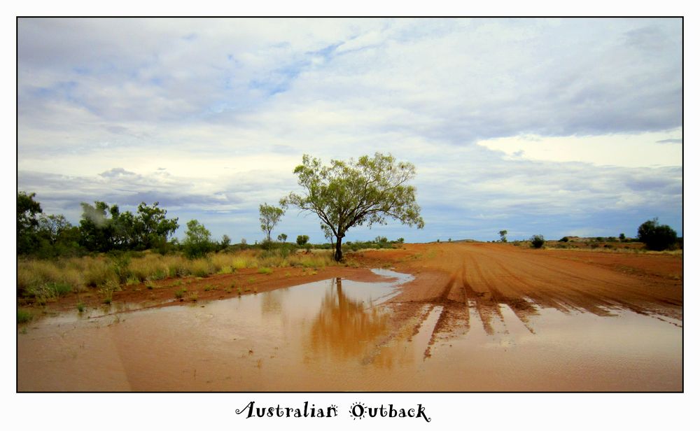 Regen im Outback