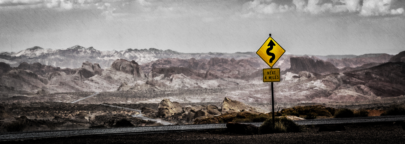 Regen im Valley of Fire