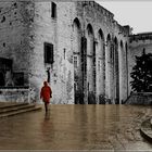Regen in Avignon (Negativ-Scan)