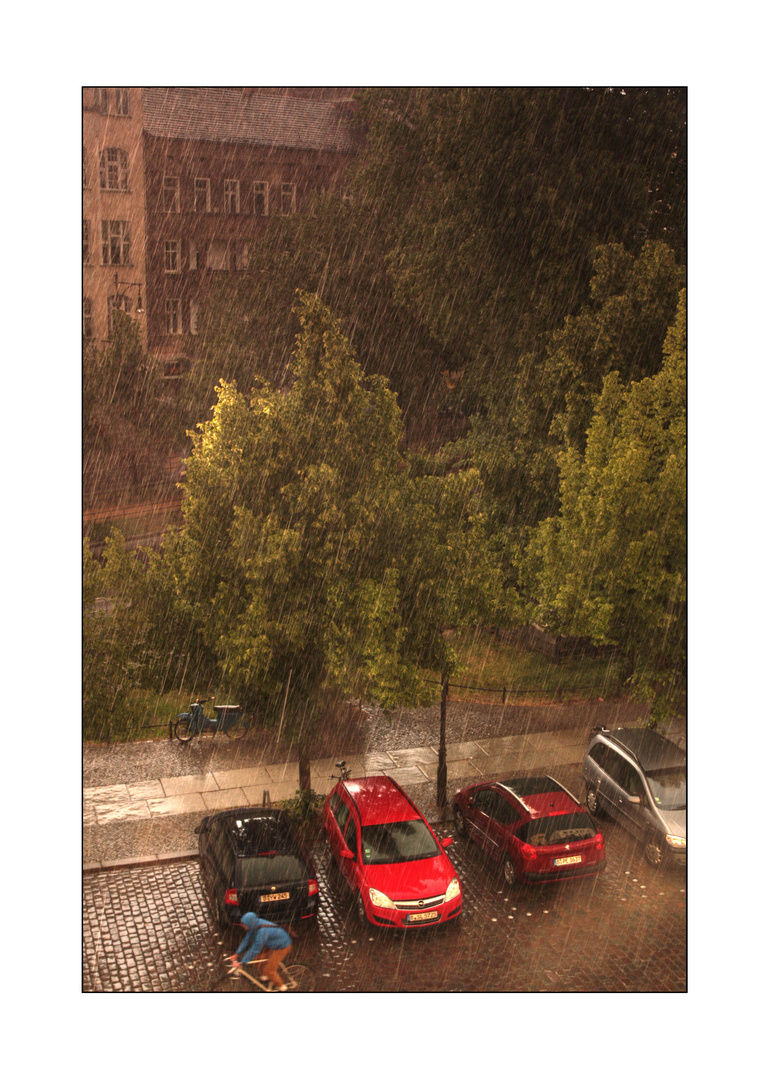 Regen in Berlin Prenzlberg