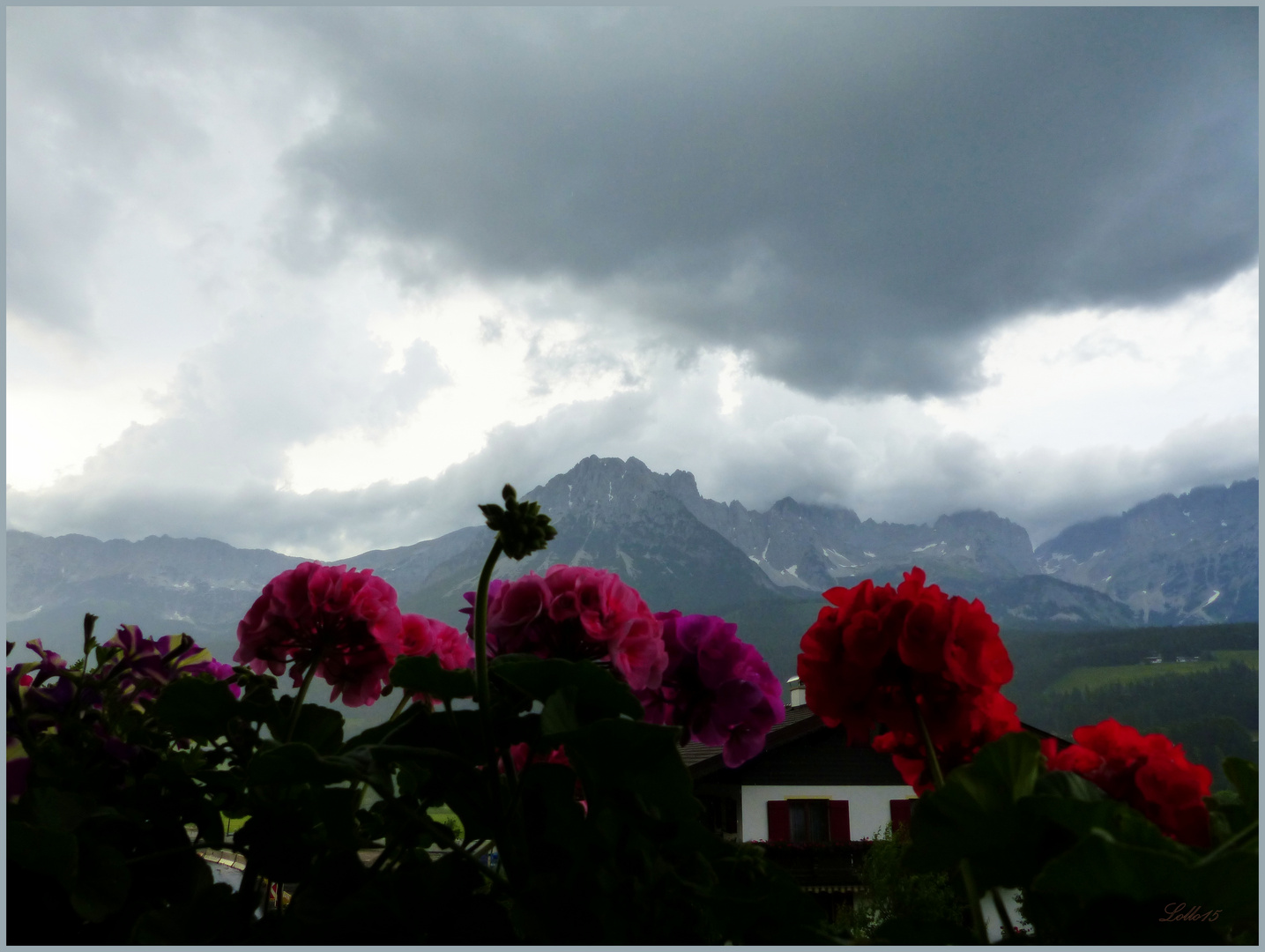 Regen in den Bergen ...