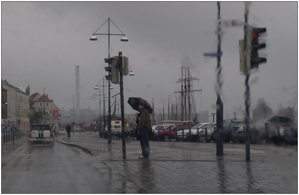 Regen in Flensburg