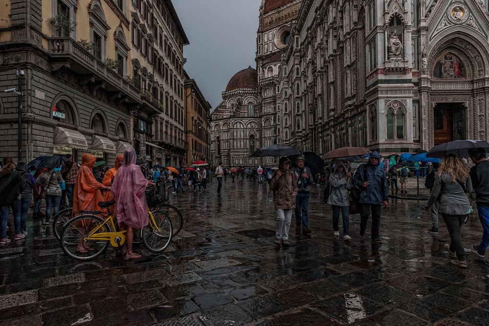 Regen in Florenz