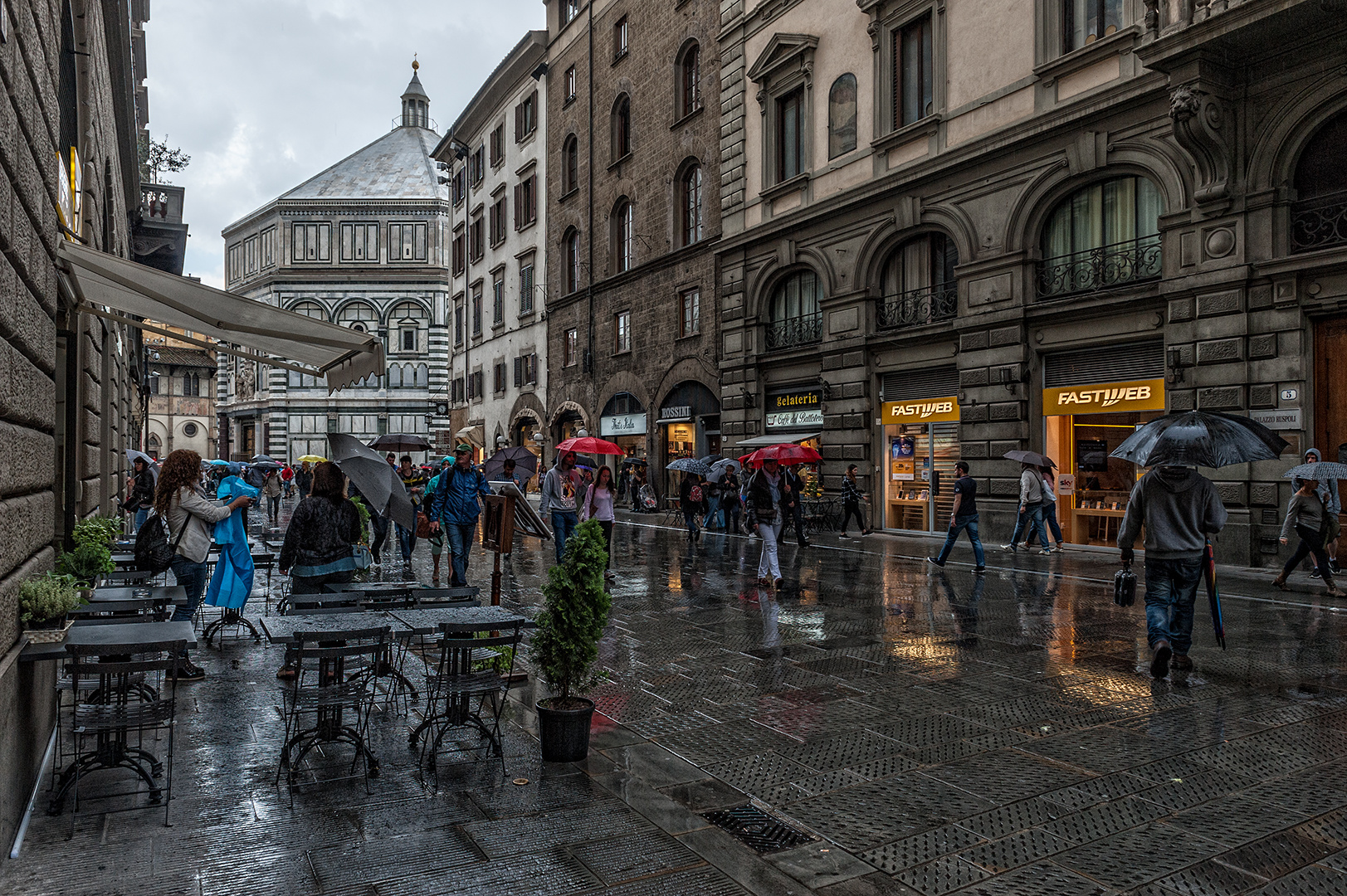 Regen in Florenz