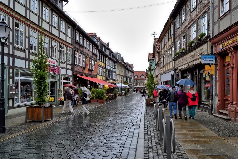 Regen in Wernigerode Foto & Bild | fassaden, historisches, fachwerk Bilder auf fotocommunity