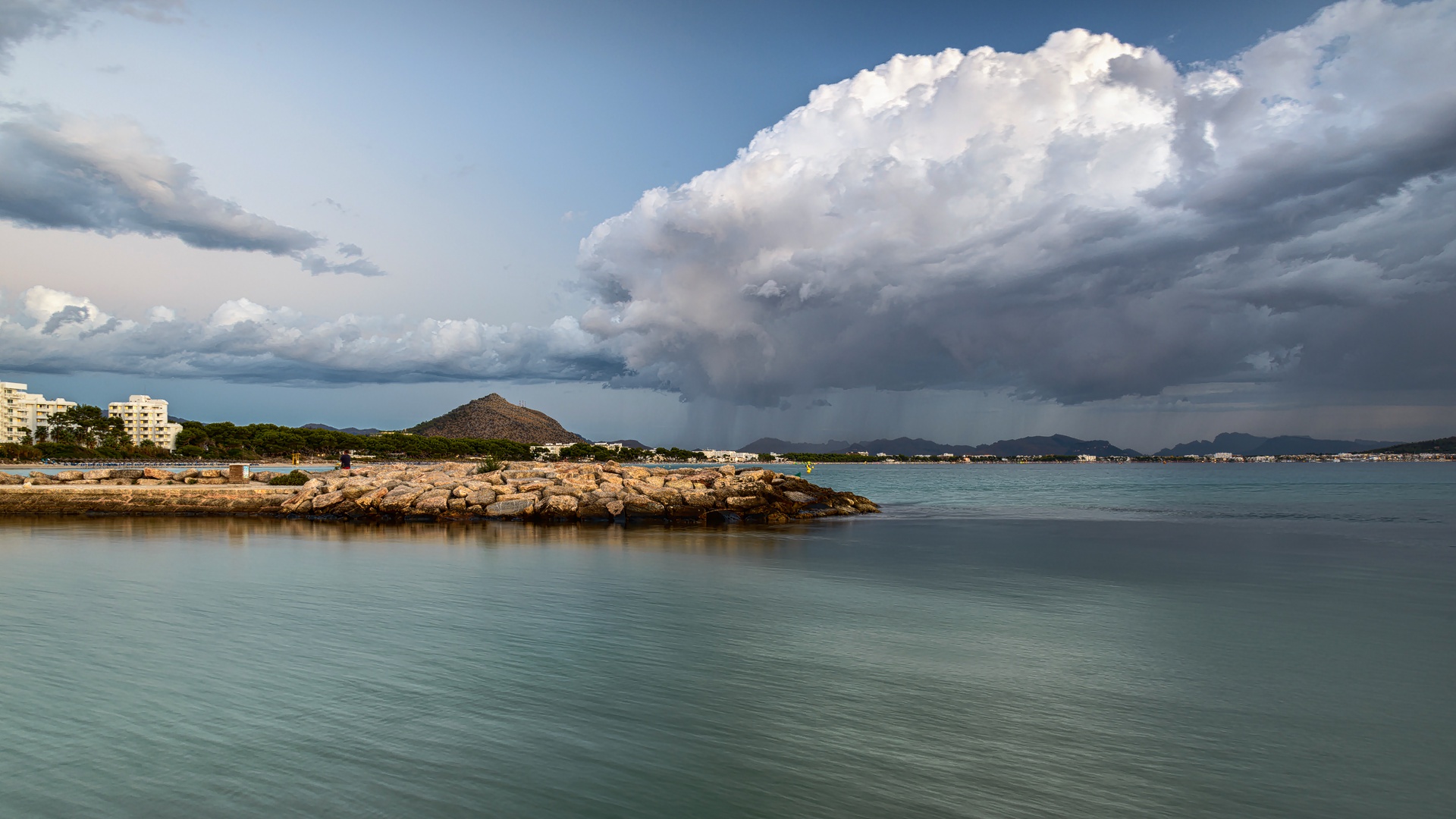 Regen über Alcudia   (Mallorca)