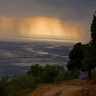 Regen über Bardolino (Gardasee)