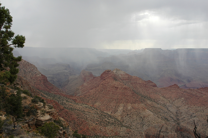 Regen über dem Grand Canyon I