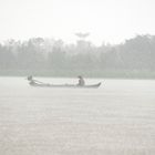 Regen über dem Mekong