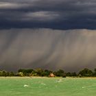 Regen über der Lagune