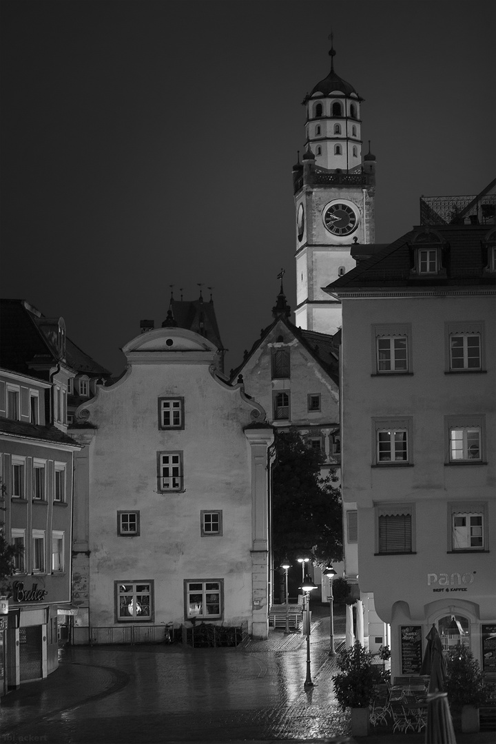 Regen über der Stadt