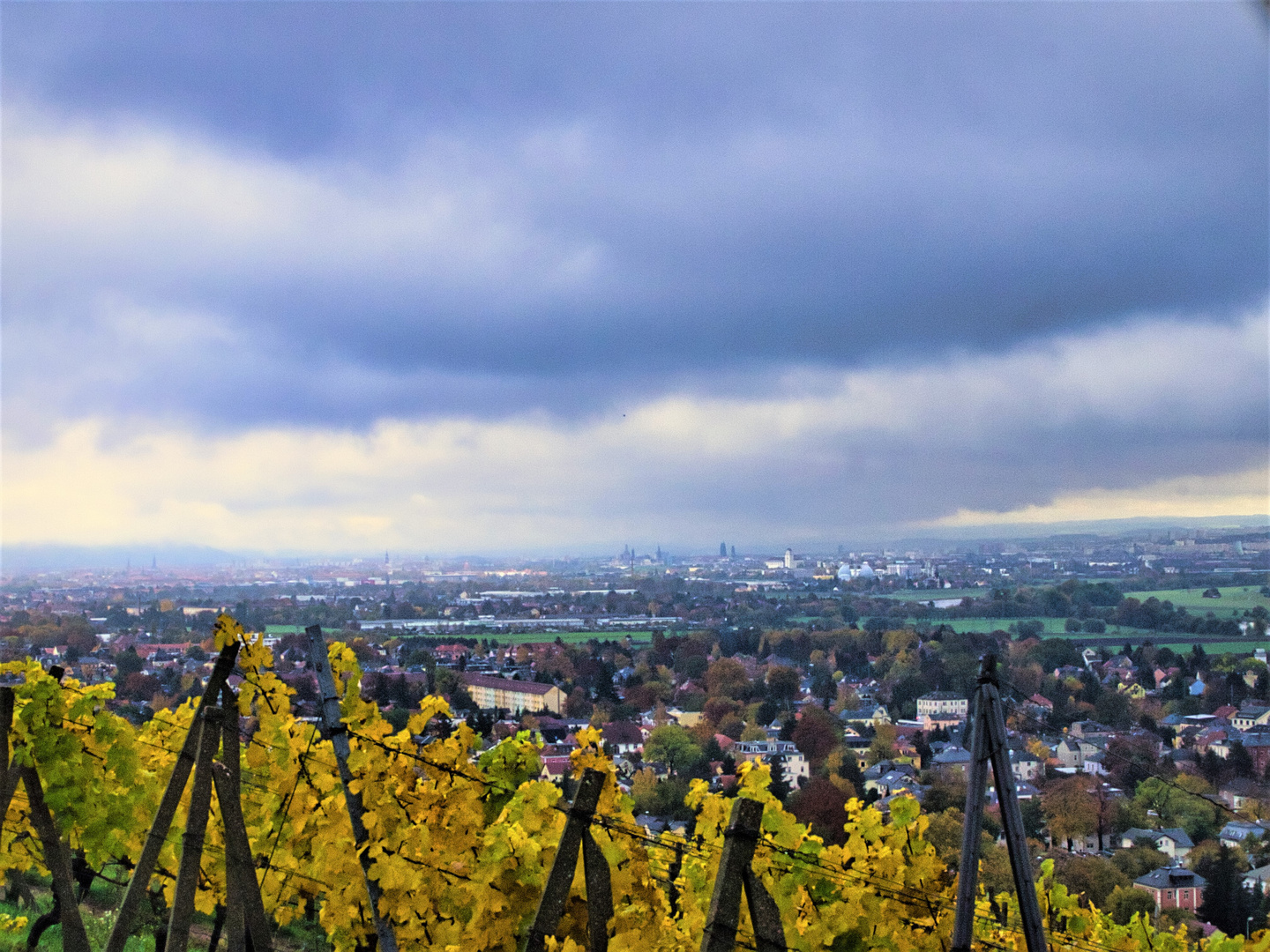 Regen über Dresden