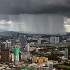 Regen über Kuala Lumpur