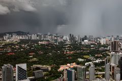Regen über Kuala Lumpur