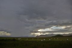 Regen über Skeiðarárjökull