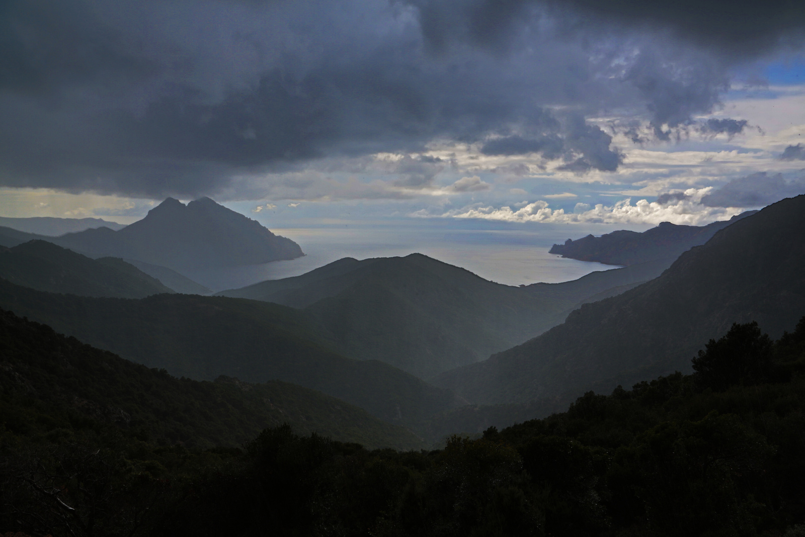 Regen überm Land