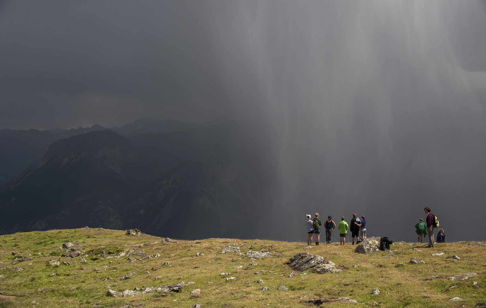 Regen über'm Tal