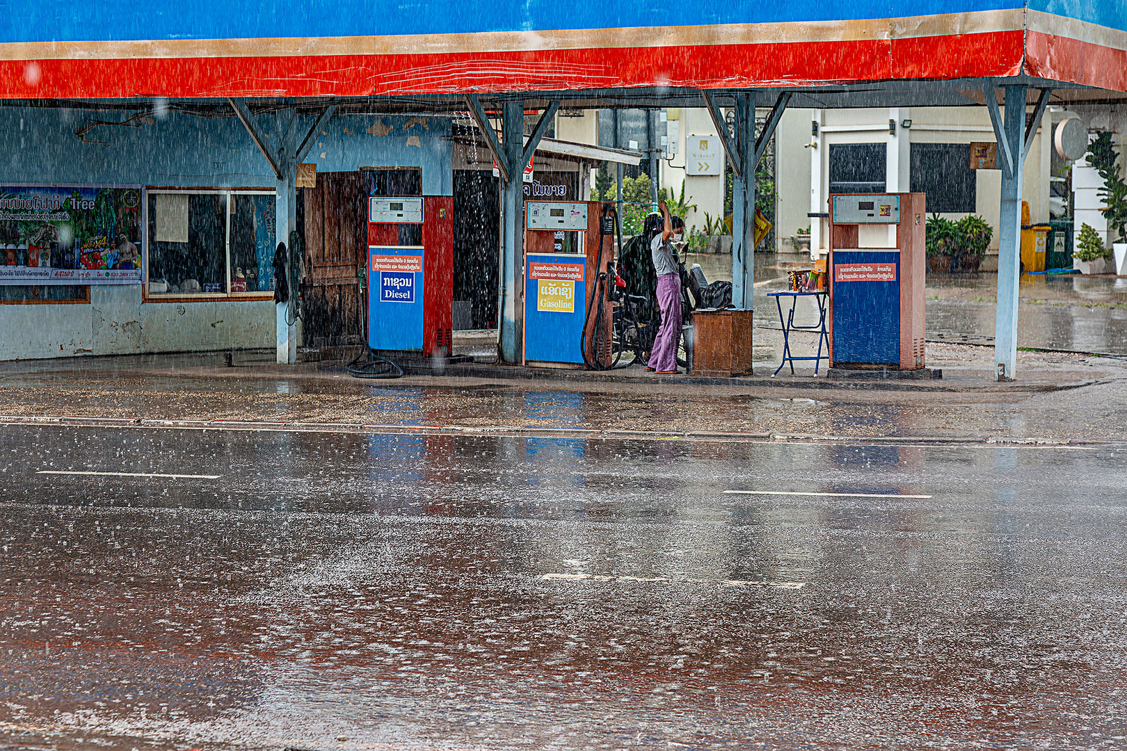 Regen und Diesel