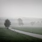 Regen und Nebel bei Schmochtiz