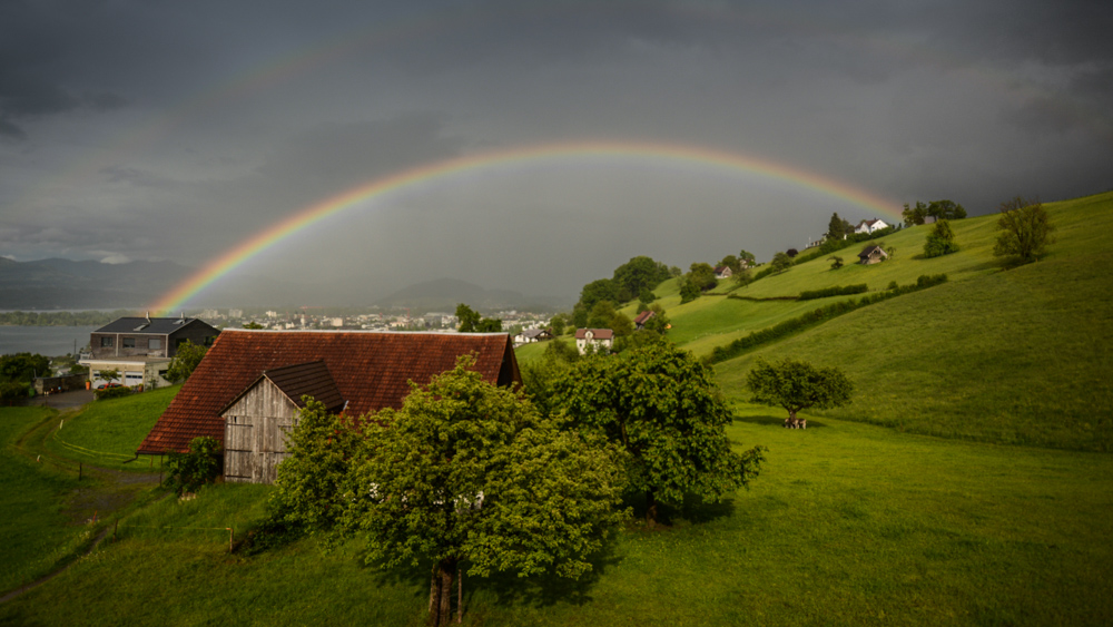 Regen und Sonne